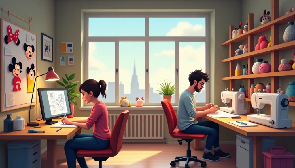 peluches de personnages animés